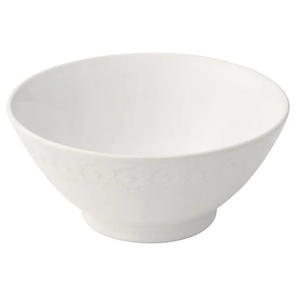 IKEA FÖSSTA FOSSTA Bowl, White/Medallion Pattern, 5 ½"‎ (605.490.63) NEW - Picture 1 of 2
